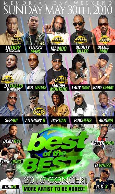 More Artist Added For 2010 Memorial Day Best Of The Best Concert.