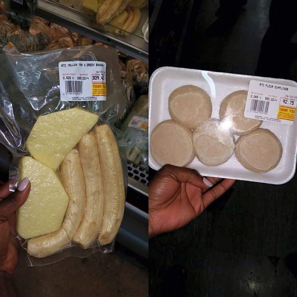 Dumpling Yam and Banana in stores